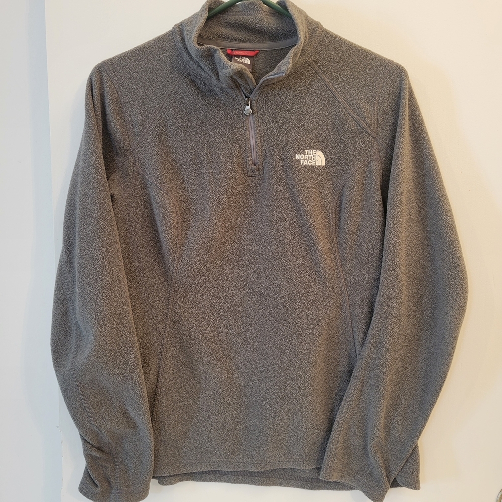 The North Face Women's Gray Fleece Pullover -Medium-